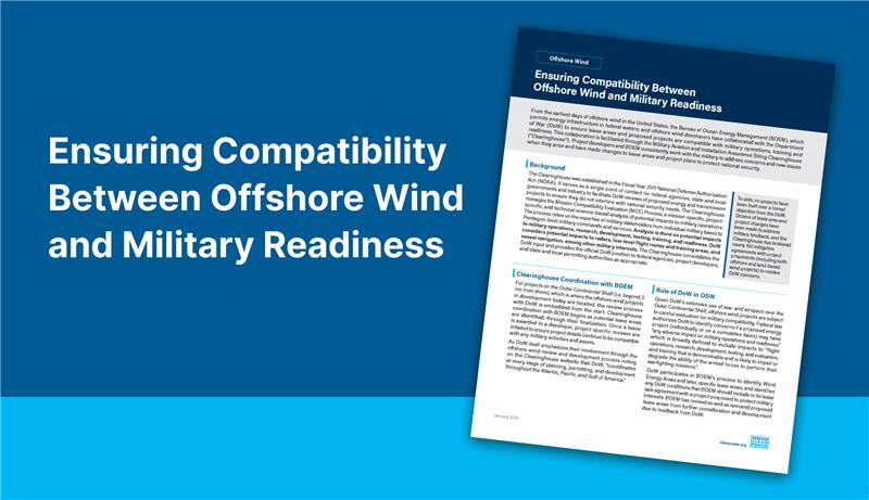 Offshore wind and military compatibility