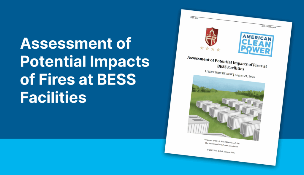 Assessment of Potential Impacts of Fires at BESS Facilities